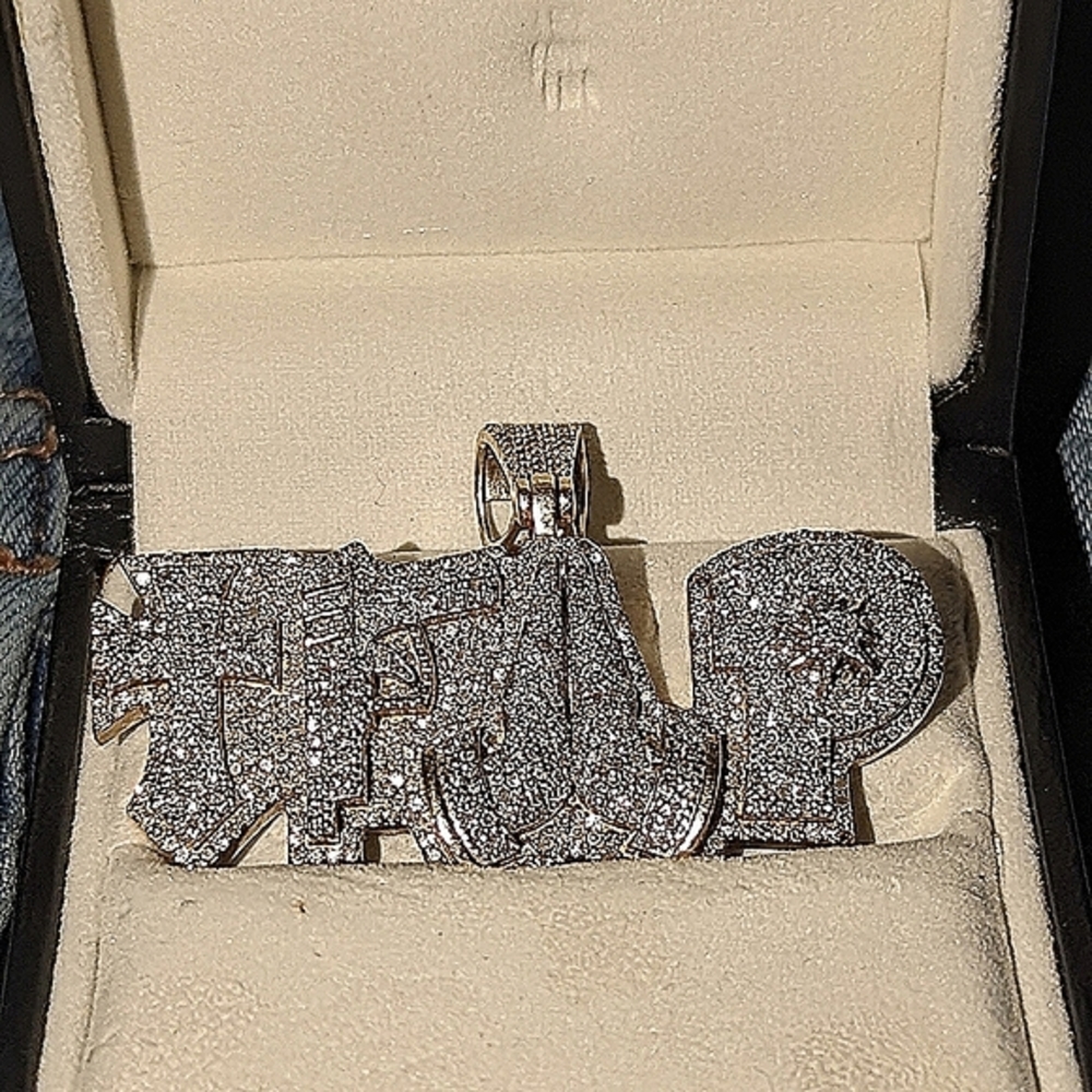 Real 10kt Custom trap pendant